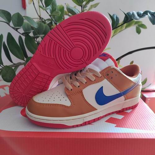 Cheap Nike Dunk White Orange Blue Shoes Men and Women-111